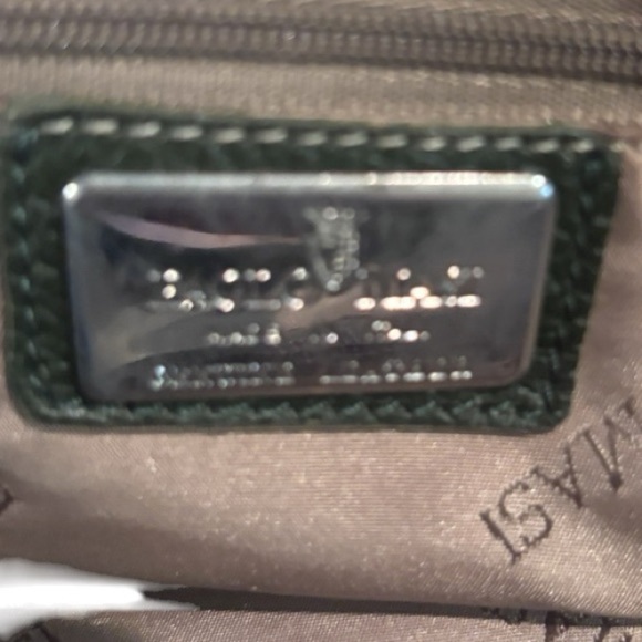 Paolo Masi Satchel – Hunter Green Leather with Woven Handles - Picture 5 of 8